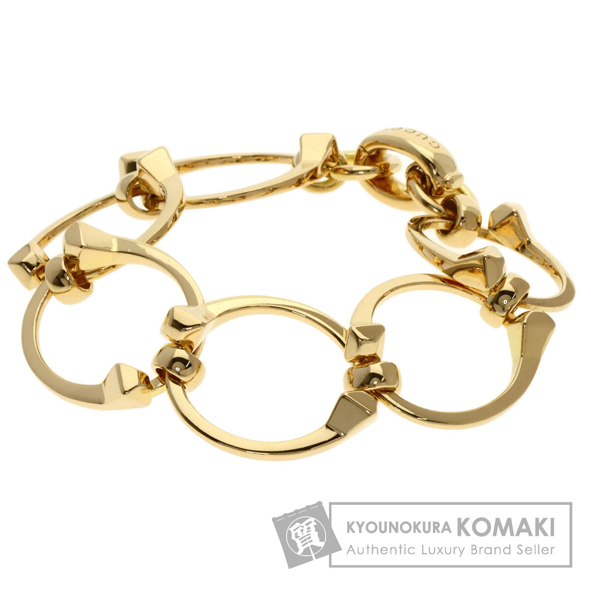GUCCI グッチ ホースビット #16 ブレスレット K18イエロー