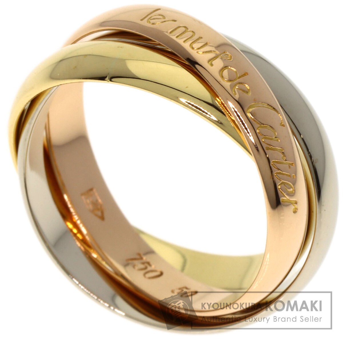 CARTIER カルティエ トリニティ #50 リング・指輪 K18イエローゴールド