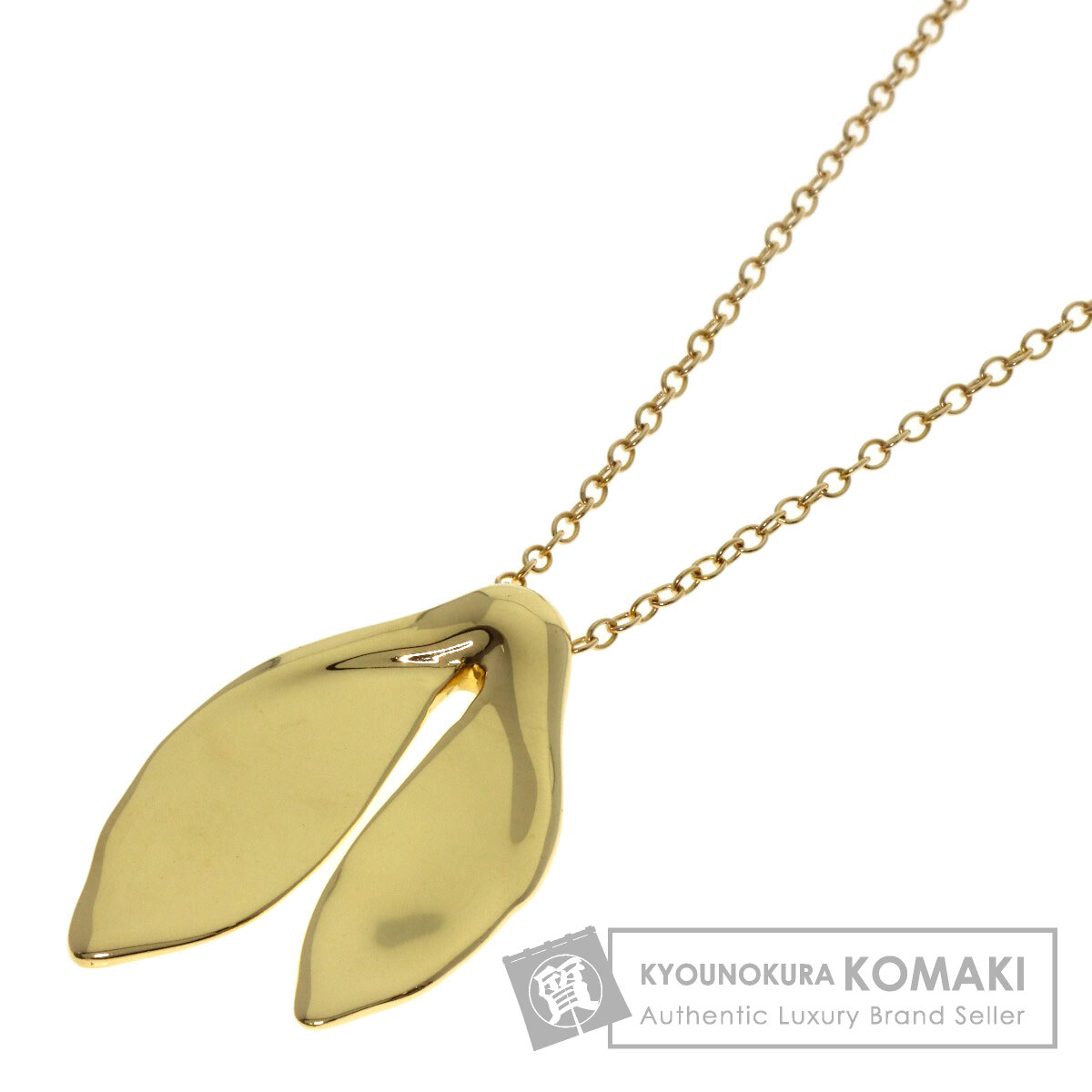 TIFFANY&Co. ティファニー ホエール テール ネックレス K18イエロー