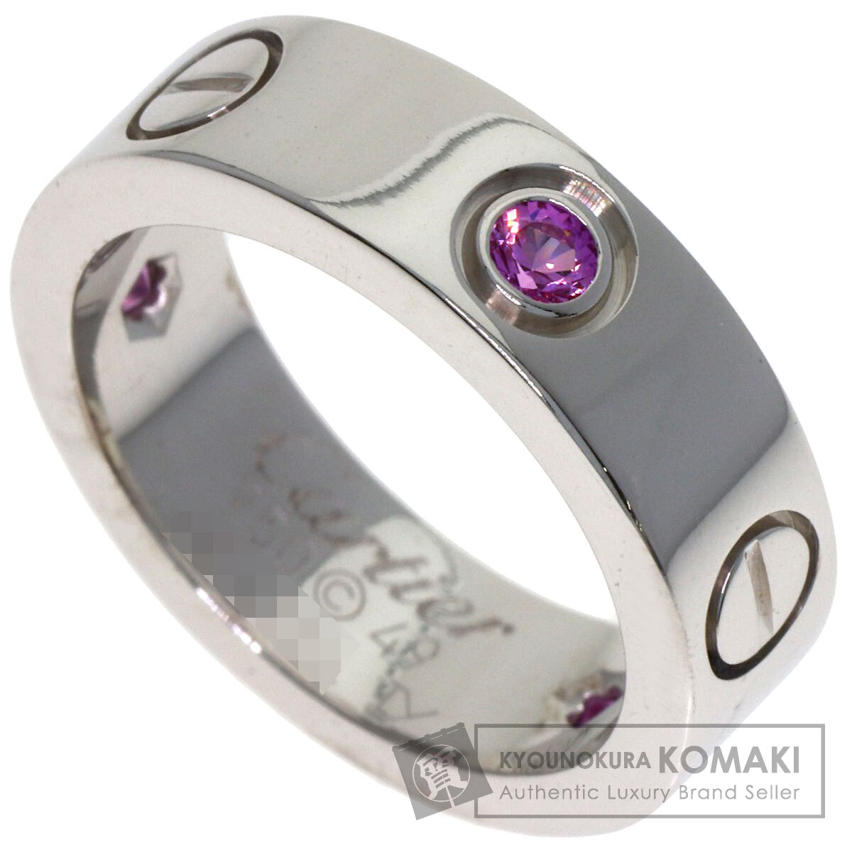 カルティエ リング・指輪 ラブリング ハーフ ピンクサファイア #49