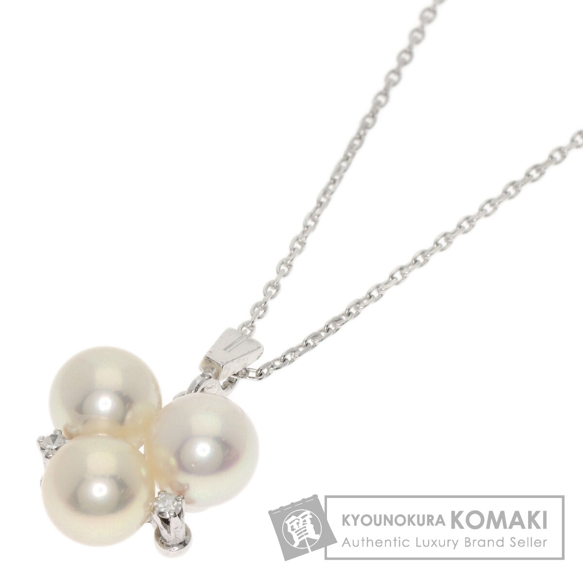 MIKIMOTO ミキモト パール 真珠 ネックレス K14ホワイトゴールド