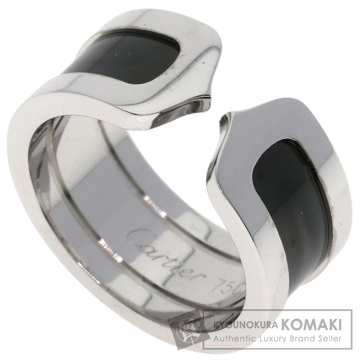 カルティエ リング・指輪 C2リング ブラック ラッカー #50