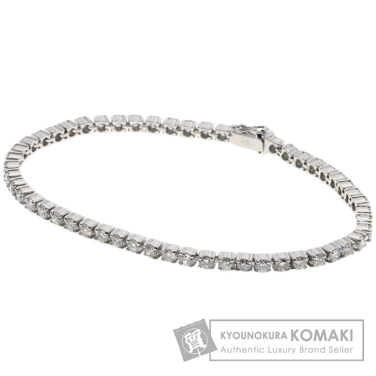 5.05ct ダイヤモンド ブレスレット プラチナPT850 19g