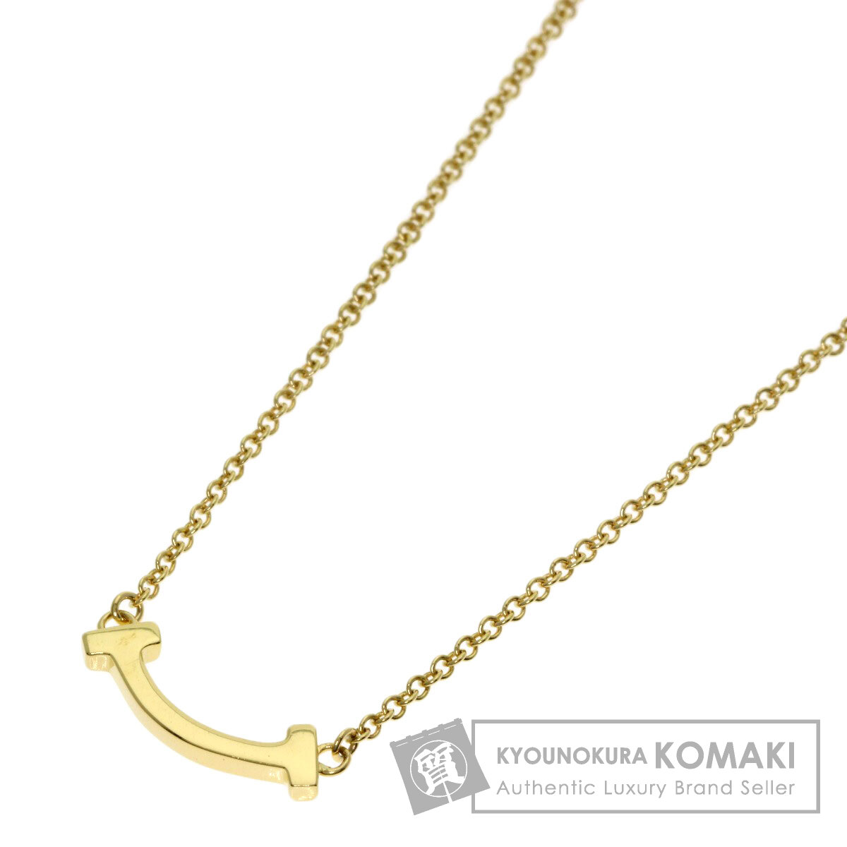 TIFFANY&Co. ティファニー Tスマイル ミニ ネックレス K18