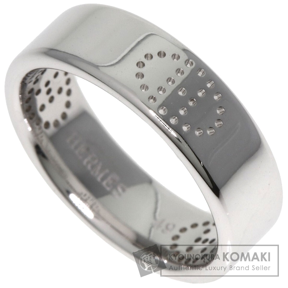 【美品】 HERMES エクリプス リュバン シルバー リング 11号 #51 直営買付☆エルメスエクリプス・リュバン リング ラージモデル