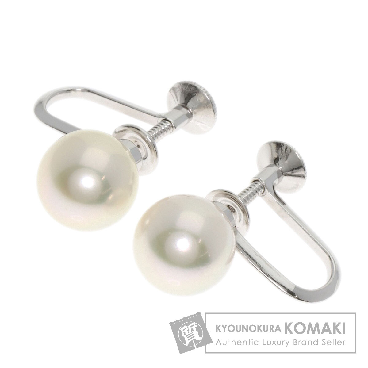 MIKIMOTO ミキモト パール 真珠 イヤリング K14ホワイトゴールド