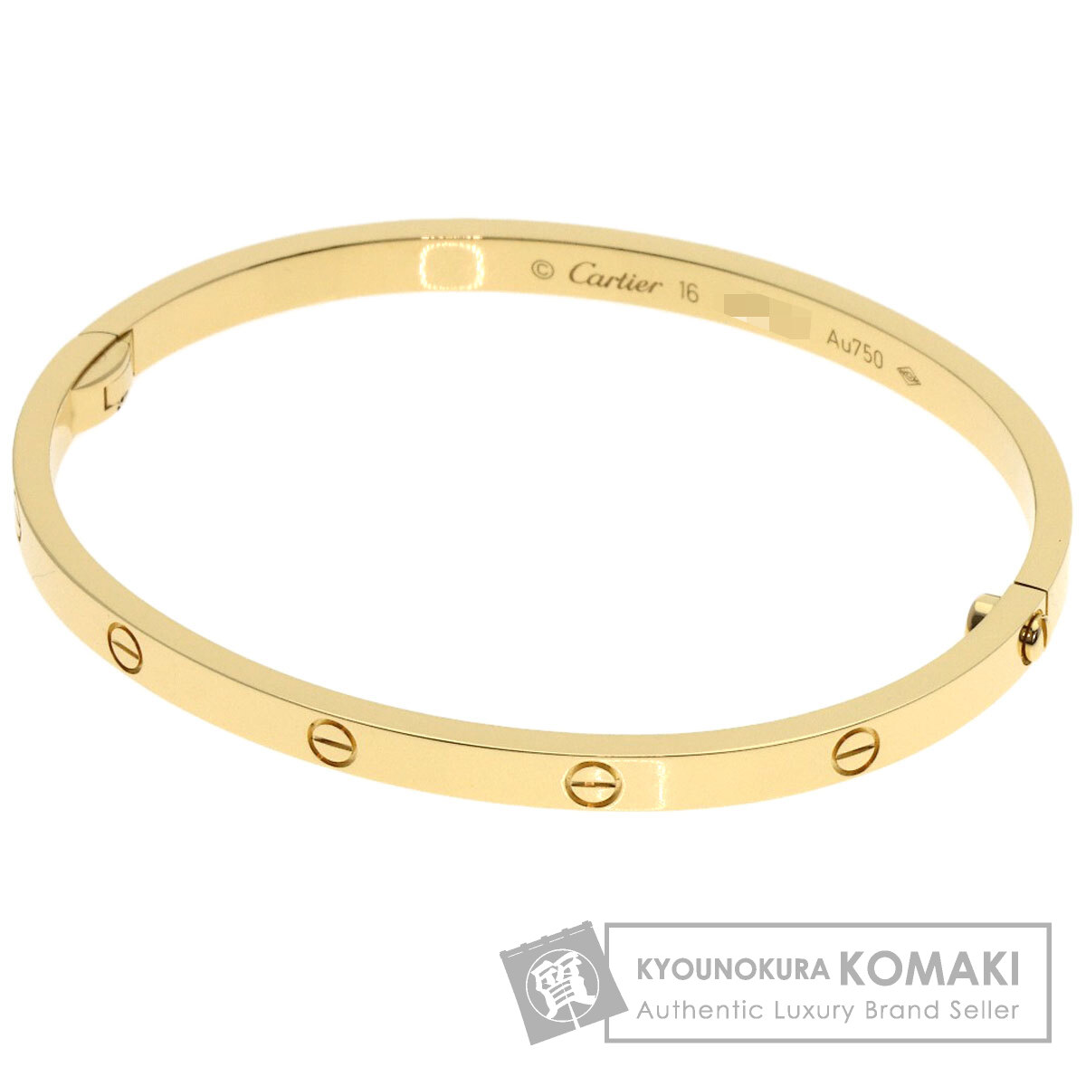Cartier カルティエ ラブブレス #16 K18 イエローゴールド CARTIER カルティエ ラブブレス SM ドライバー無し #16 ブレスレット
