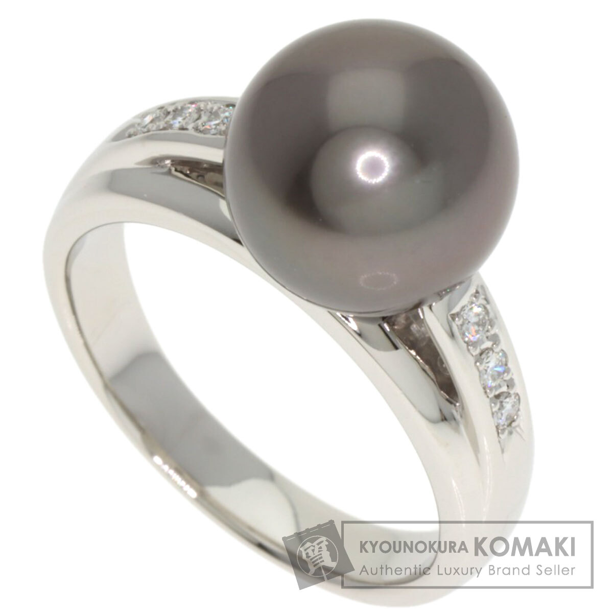 タサキ リング・指輪 黒蝶パール 真珠 ダイヤモンド