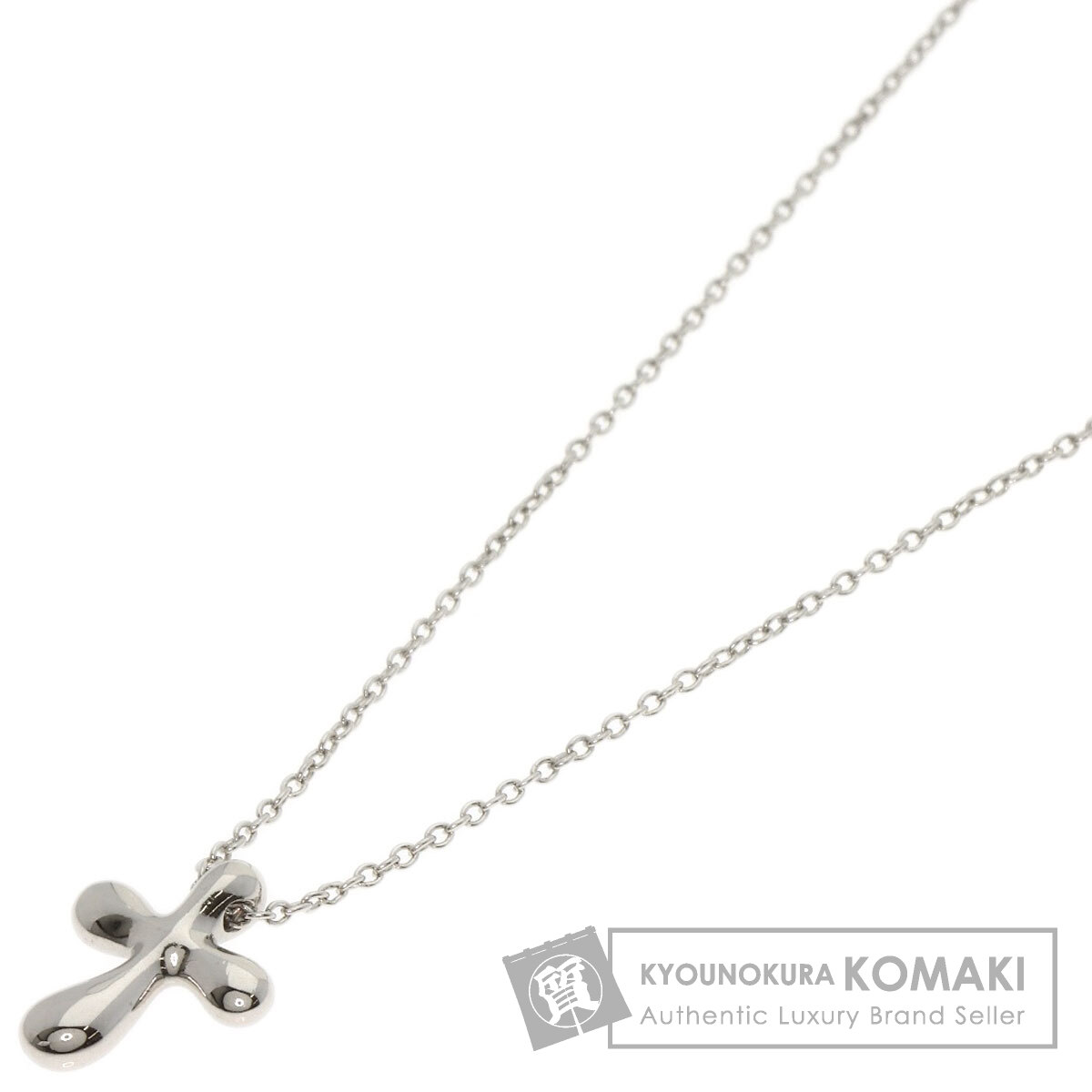 TIFFANY&Co. ティファニー スモール クロス ネックレス プラチナ