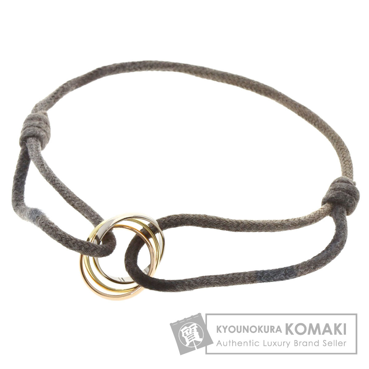 CARTIER カルティエ トリニティ コットン ブレスレット K18イエロー