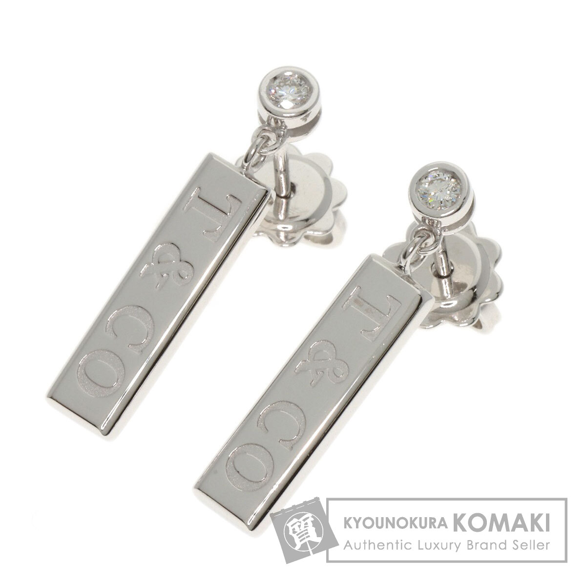 TIFFANY&Co. ティファニー 1837 バー ドロップ ダイヤモンド ピアス