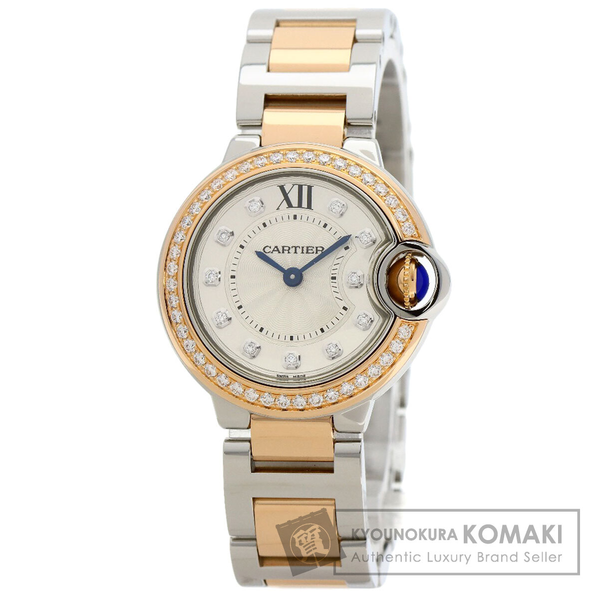 カルティエ 腕時計 バロンブルー 28mm