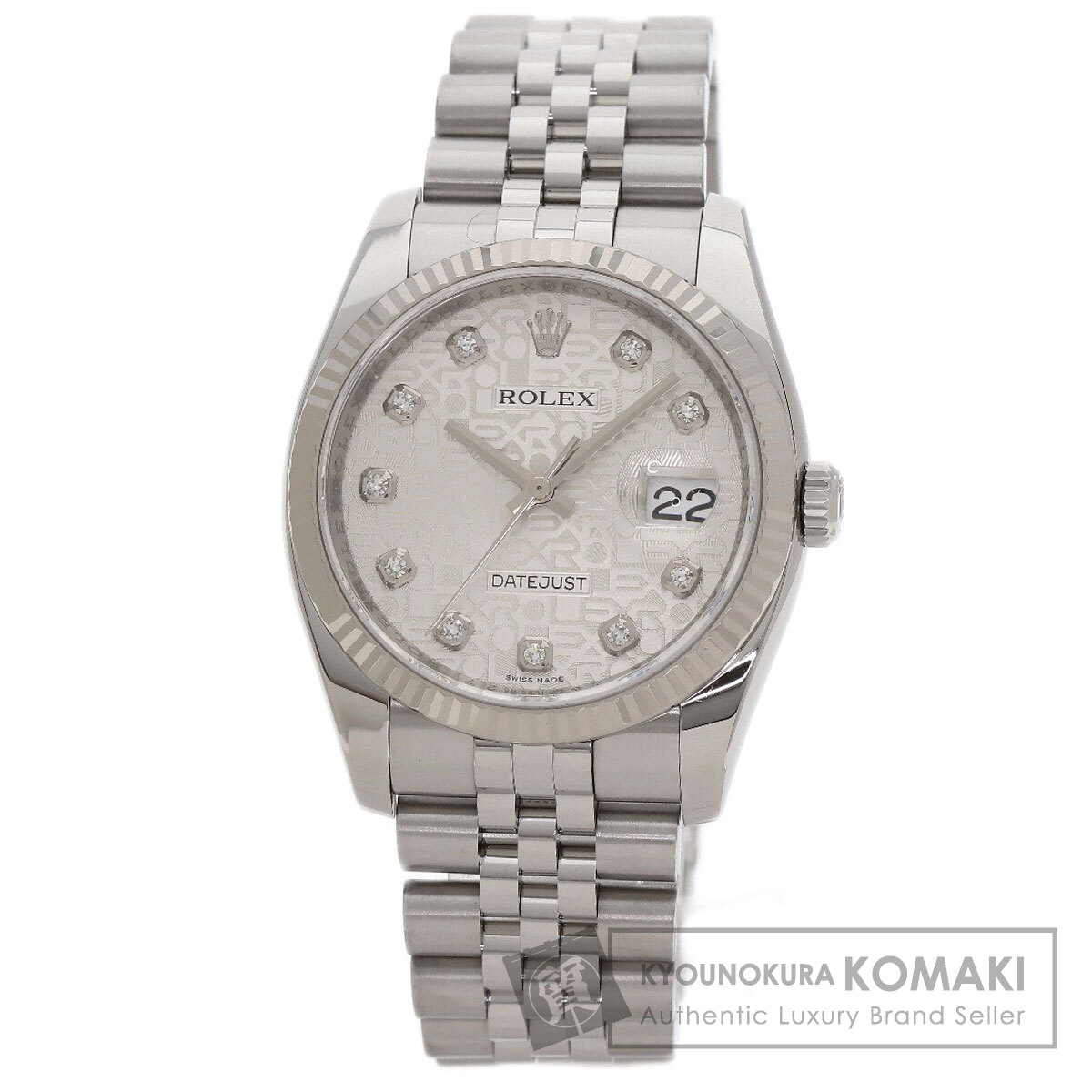 ロレックス 腕時計 デイトジャスト 10P ダイヤモンド