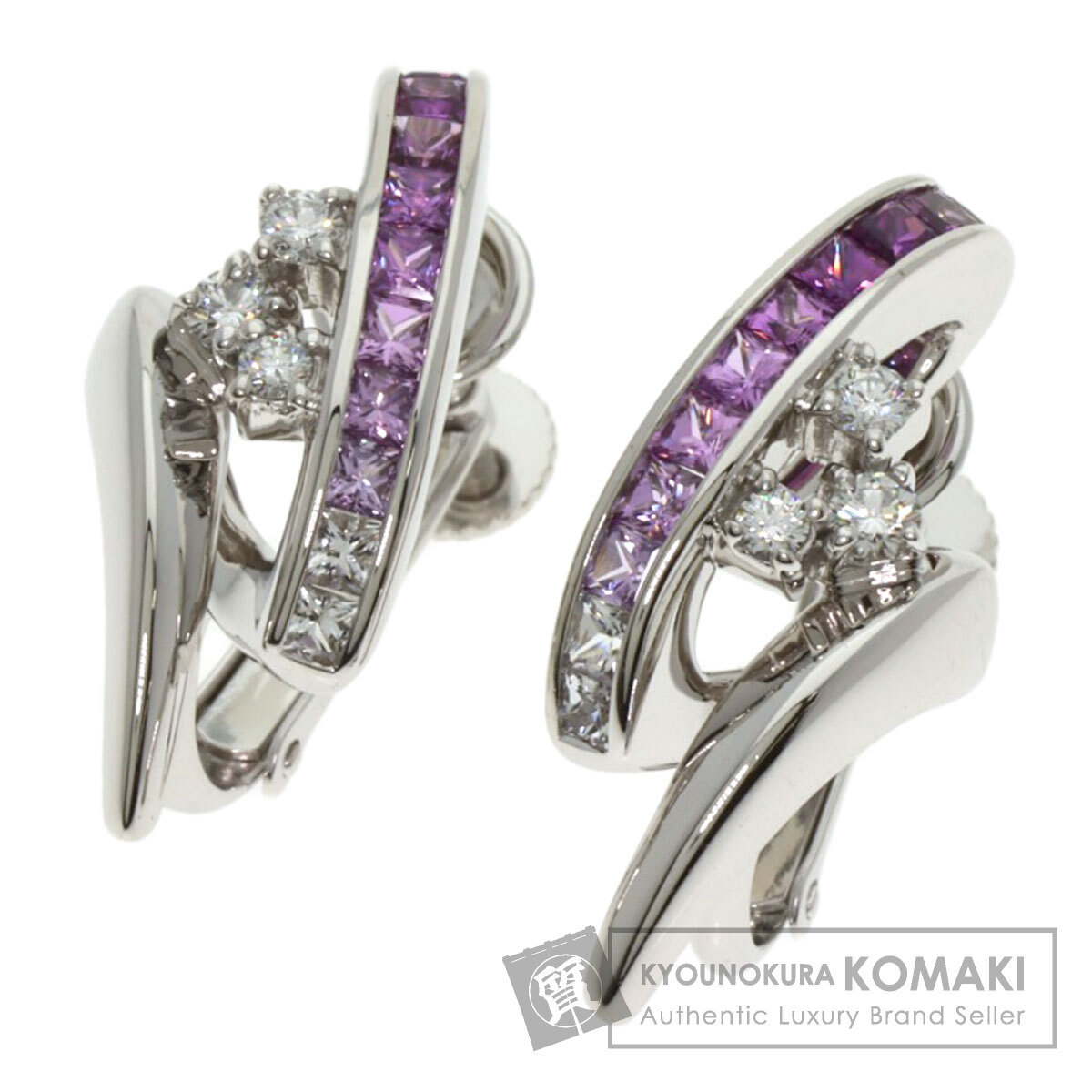 ジュネ イヤリング サファイア ダイヤモンド