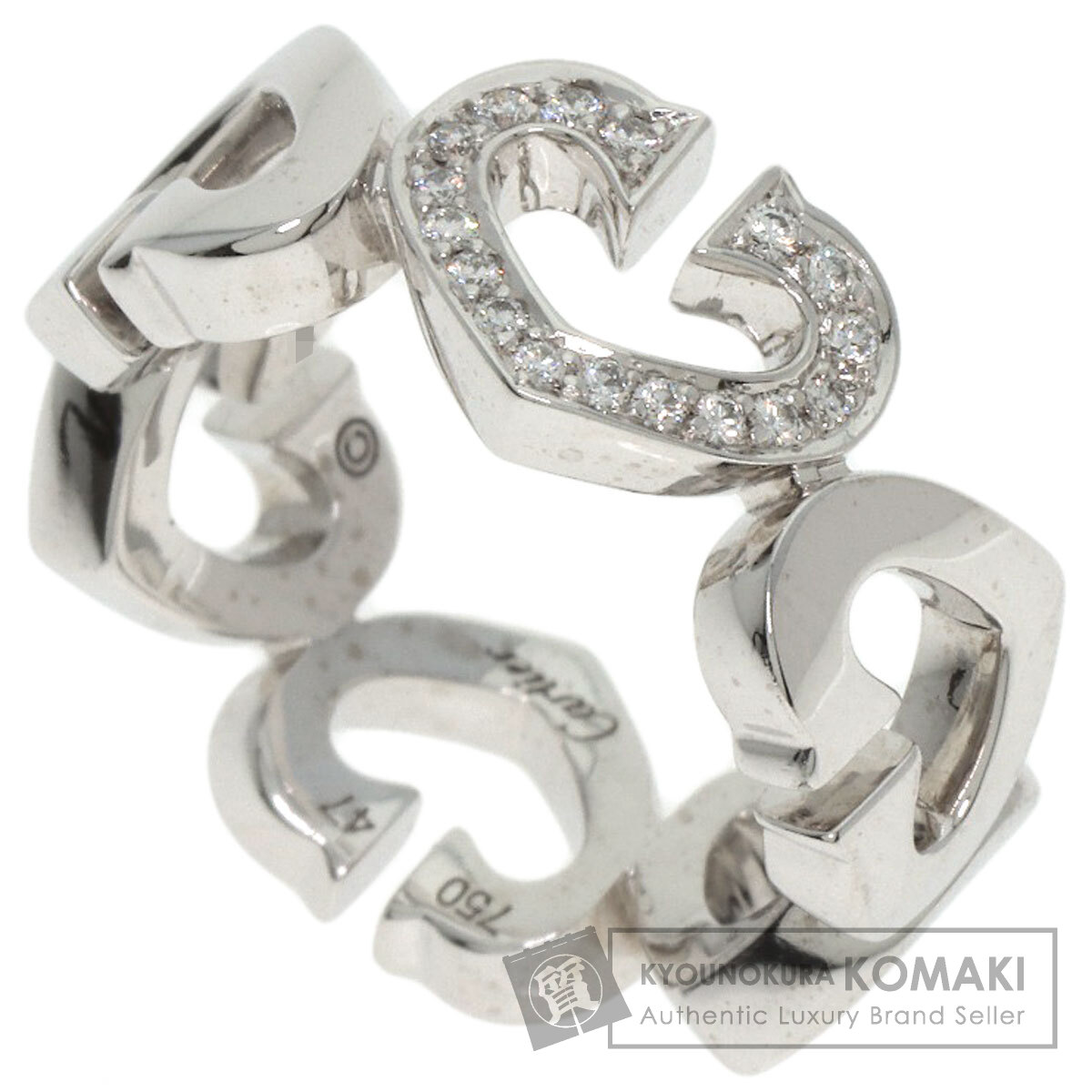 CARTIER カルティエ Cハート ダイヤモンド #47 リング・指輪 K18