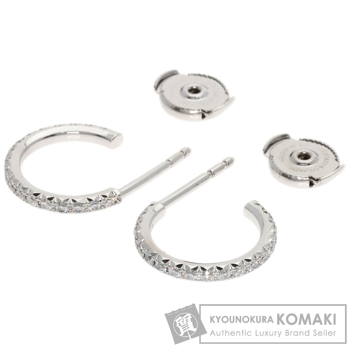 ティファニー ピアス メトロ フープ ダイヤモンド