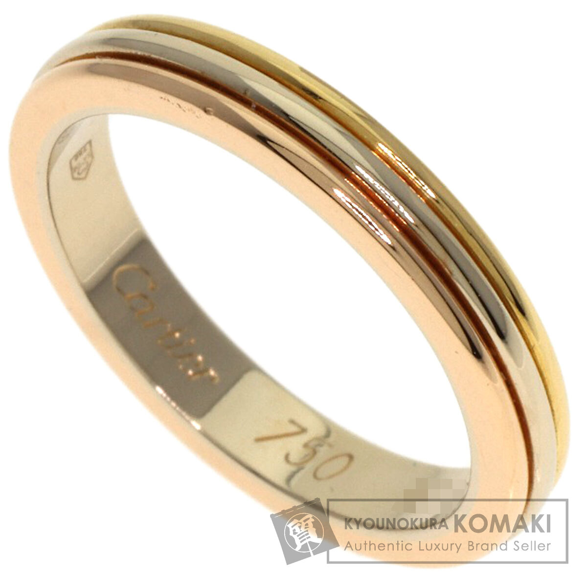 カルティエ　ゴールド スリーカラートリニティリング　46 カルティエゴールド スリーカラートリニティリング46