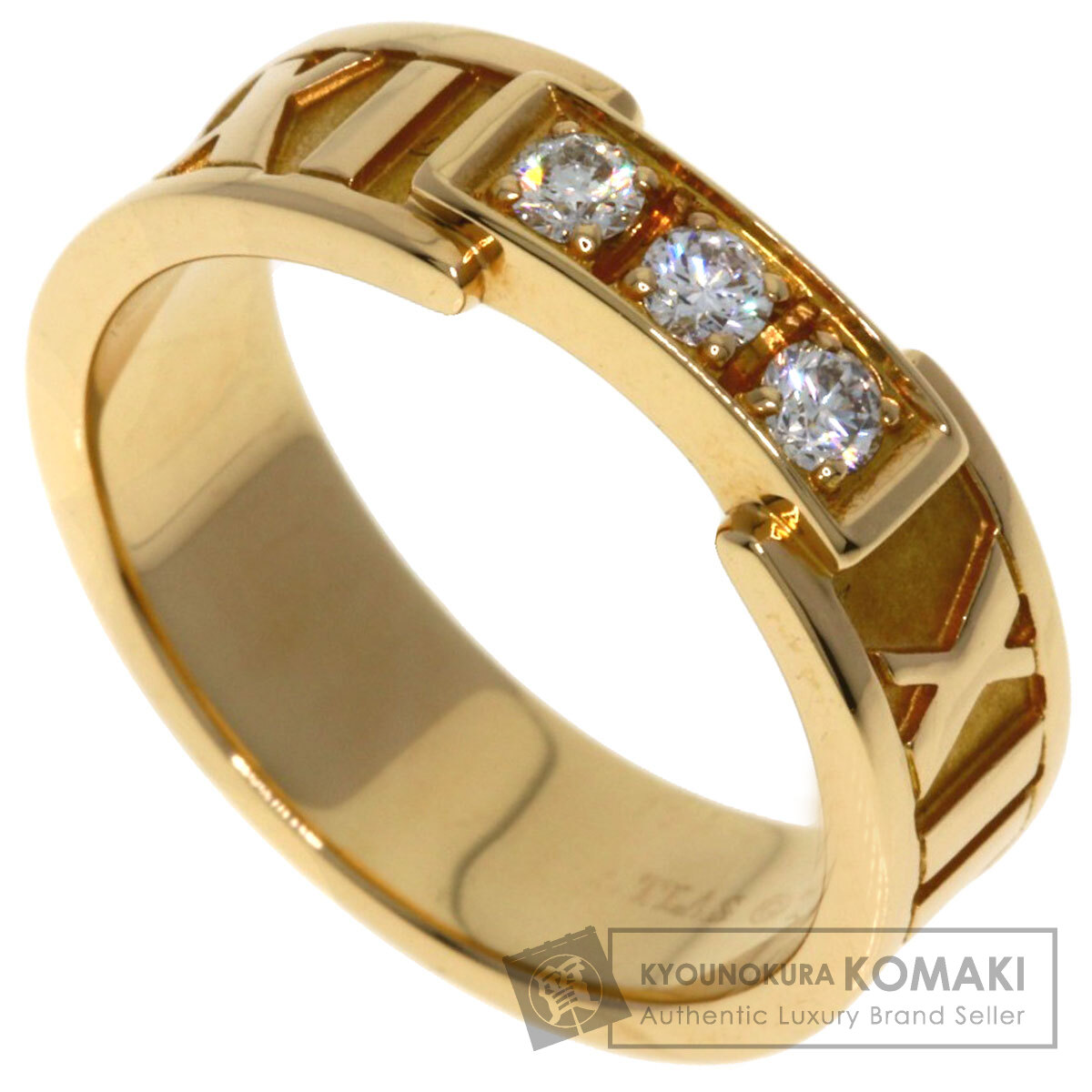 ティファニー　アトラス　3Pダイヤ　ブレスレット　750　K18ローズゴールド ティファニー Tiffany & Co アトラス ブレスレット 3P ダイヤ ピンク