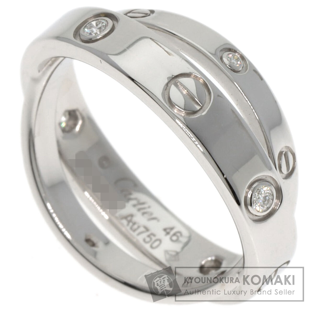 CARTIER カルティエ ビーラブ 6P ダイヤモンド #46 リング・指輪 K18