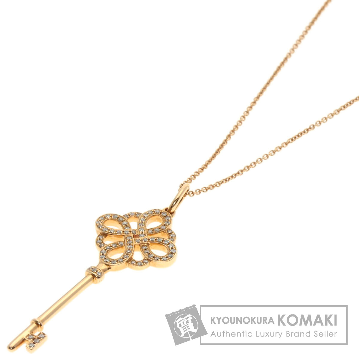 ティファニー ネックレス ノットキー ダイヤモンド