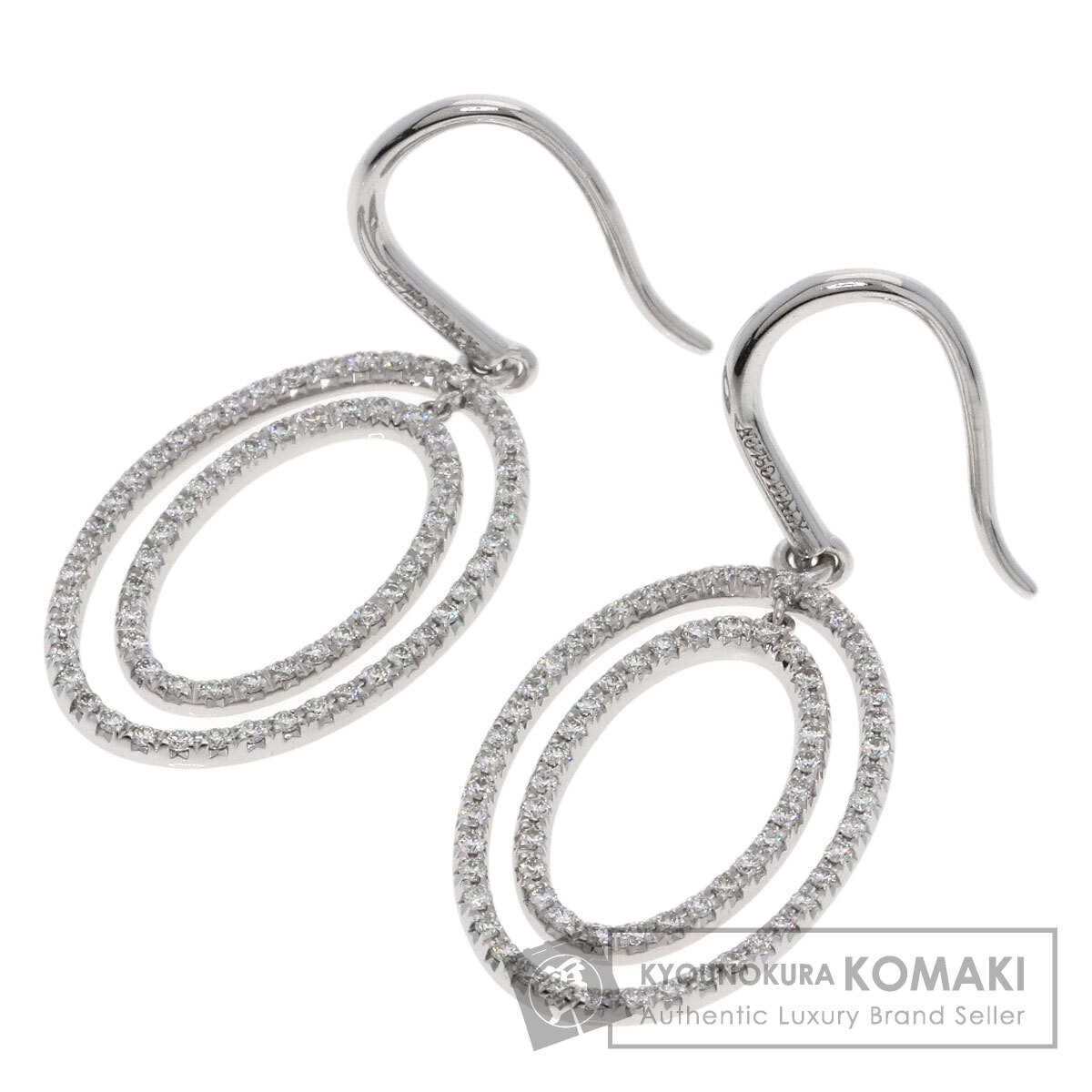 ティファニー ピアス メトロ ダブルサークル ドロップ ダイヤモンド