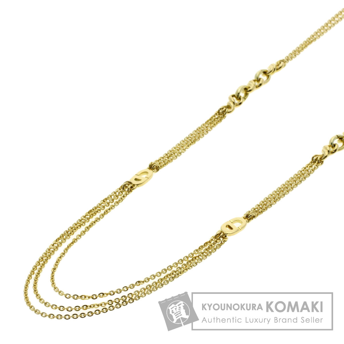 ディオール ネックレス ロゴ ロングチェーン