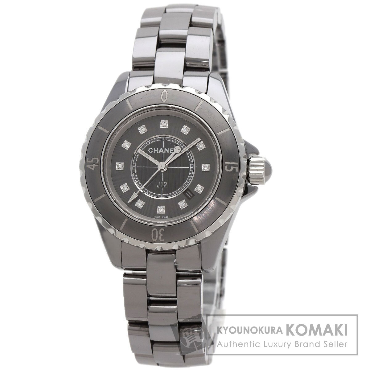 シャネル 腕時計 J12 33mm クロマティック 33mm 12P ダイヤモンド