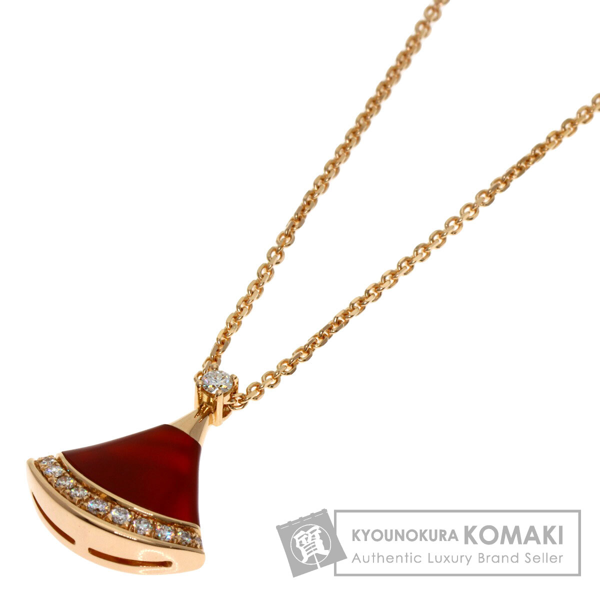 BVLGARI ブルガリ ディーヴァ ドリーム カーネリアン ネックレス K18 BVLGARI ブルガリ ディーヴァ ドリーム カーネリアン ネックレス K18
