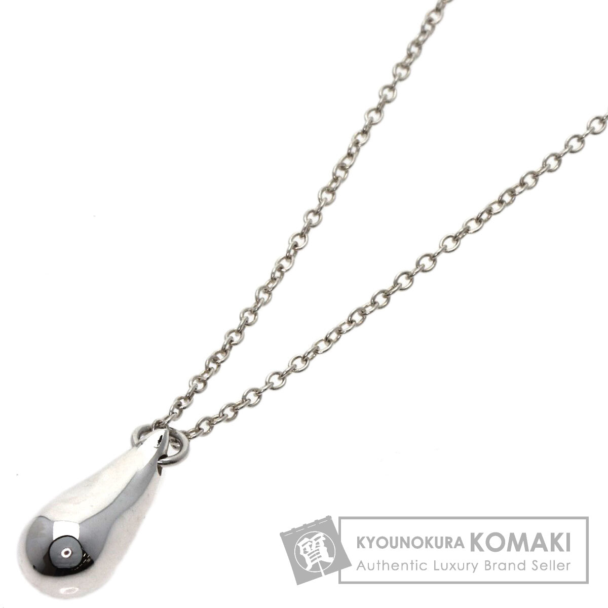 ティファニー　ティアドロップ　ネックレス　5P　シルバー　レディース　美品 TIFFANY&Co. ティファニー ティアドロップ ネックレス シルバー