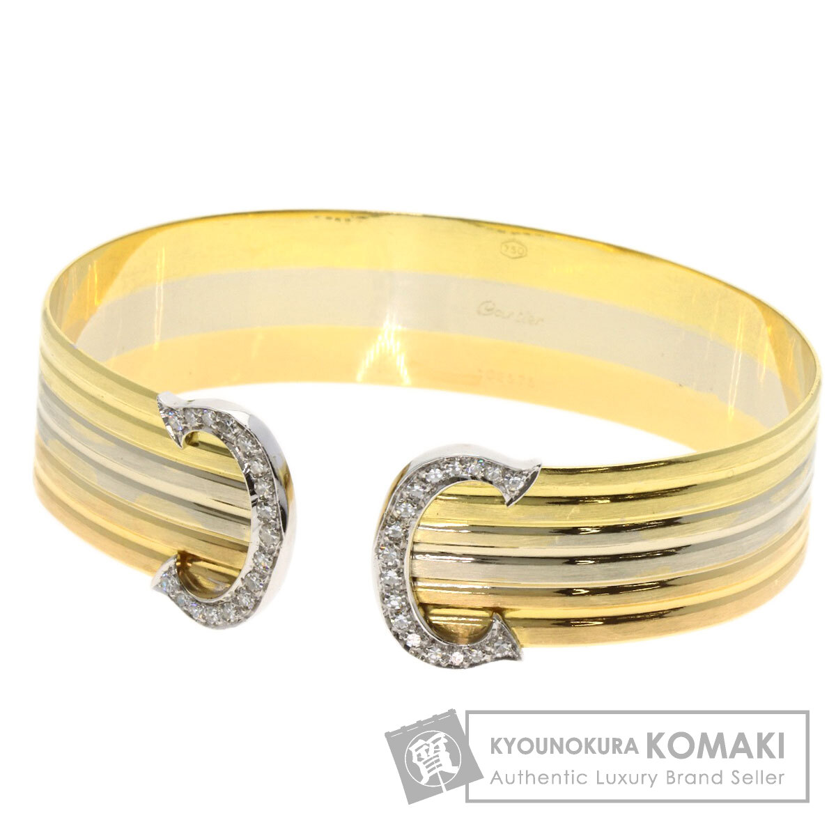 カルティエ ブレスレット ヴィンテージ 2C LM ダイヤモンド 1970～1980年代