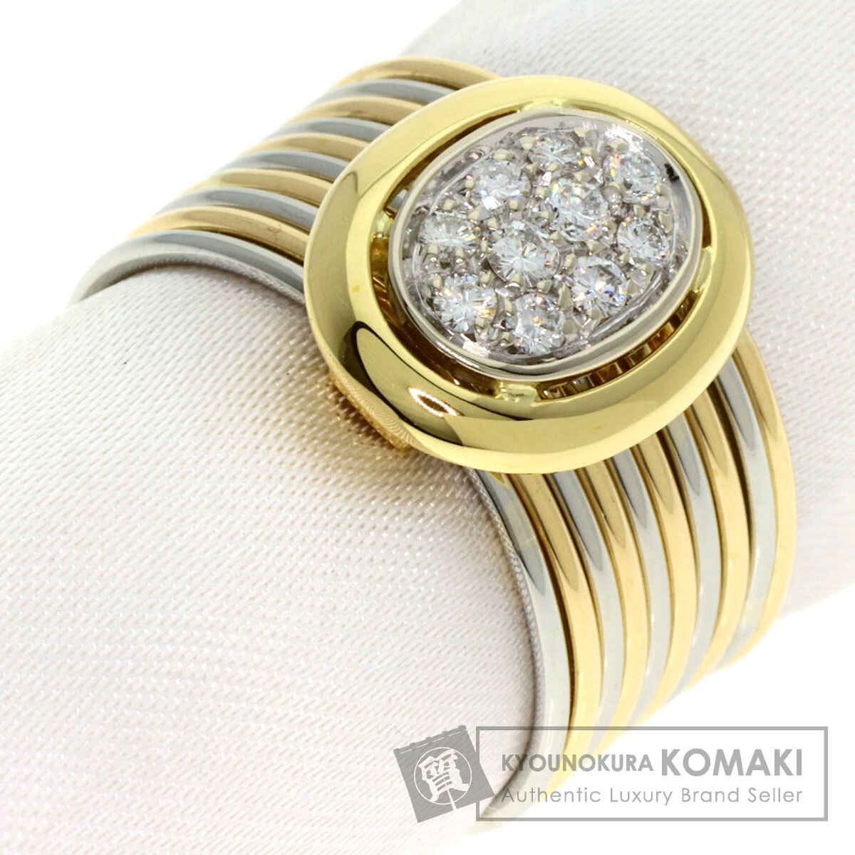 Damiani ダミアーニ 10連 ダイヤモンド リング・指輪 K18イエロー