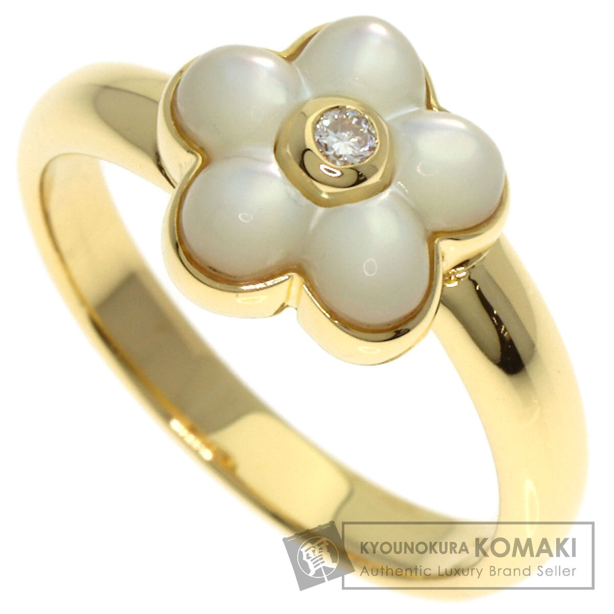 Ponte Vecchio ポンテヴェキオ フラワー ホワイトシェル ダイヤモンド