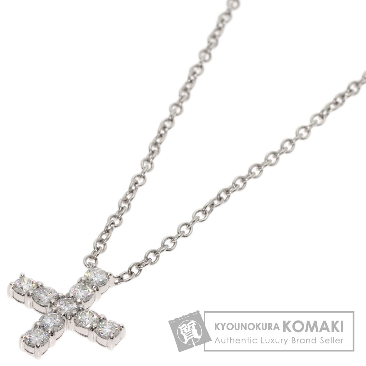 ハリーウィンストン ネックレス ミニクロス ダイヤモンド
