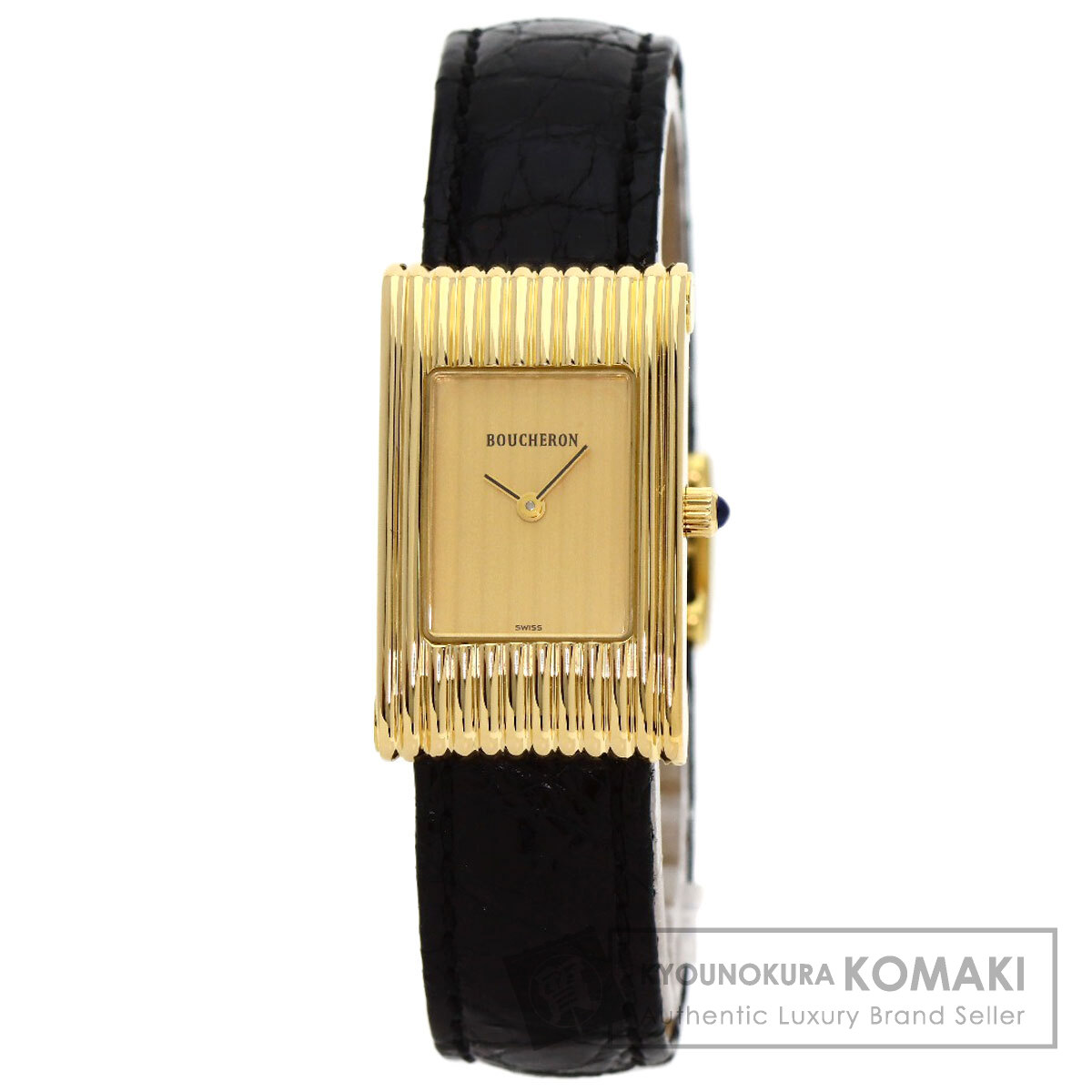 Boucheron ブシュロン リフレ 腕時計 K18イエローゴールド/革