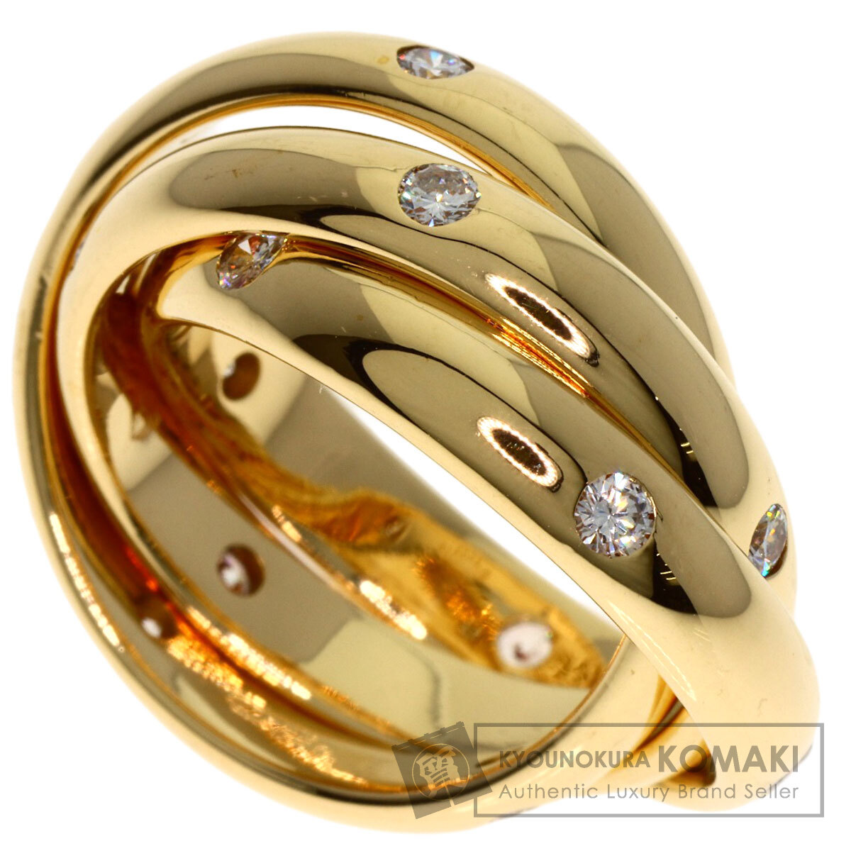 カルティエ　トリニティ　 マルチツール　ナイフ　シルバーXゴールドCartier 出口夏希×Cartier(カルティエ)トリニティ【一生使えるジュエリー名品
