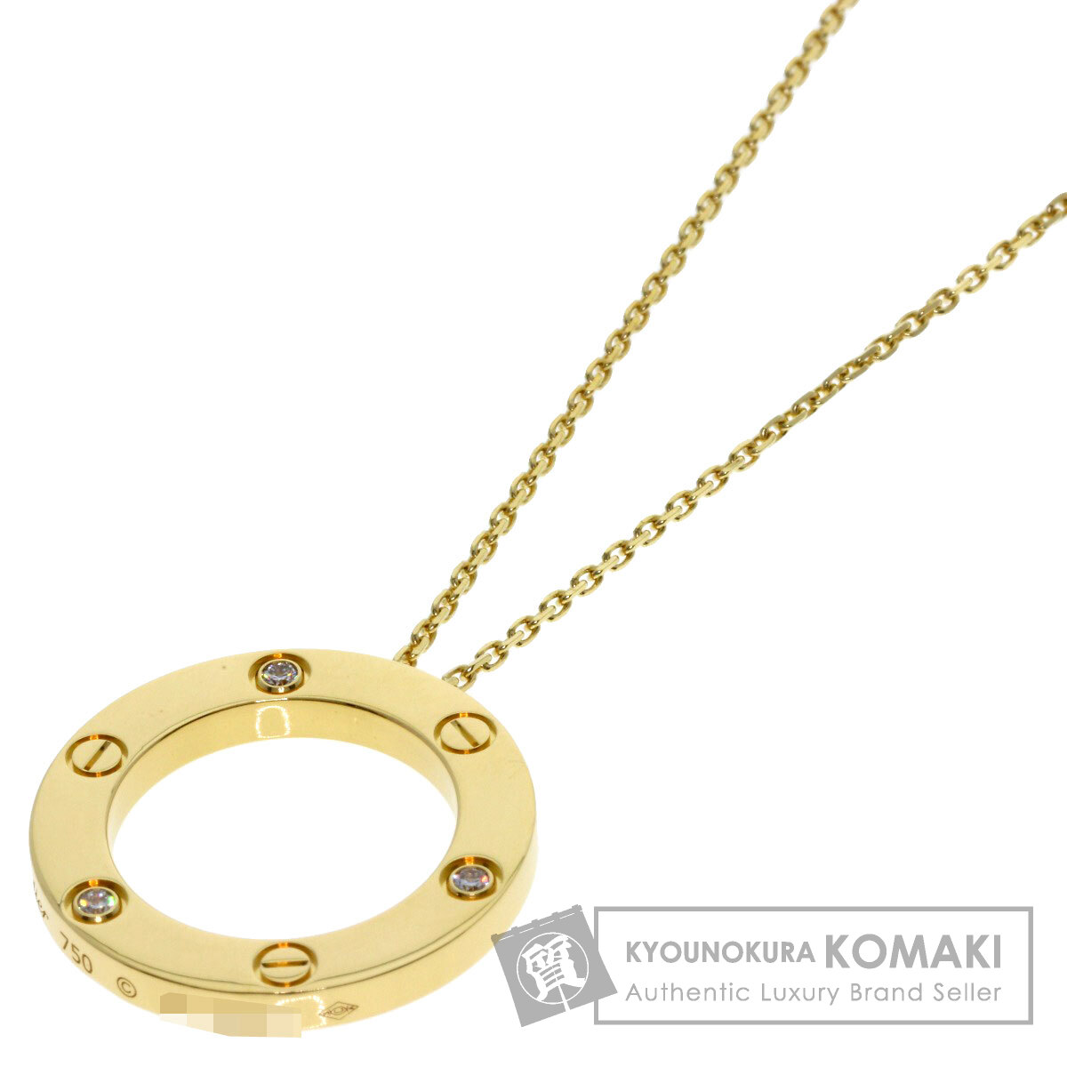 カ‍ル‍テ‍ィ‍エ‍ LOVE ラブ サークル ネックレス トリニティ ダムール カ‍ル‍テ‍ィ‍エ‍ LOVE ラブ サークル ネックレス トリニティ ダムール