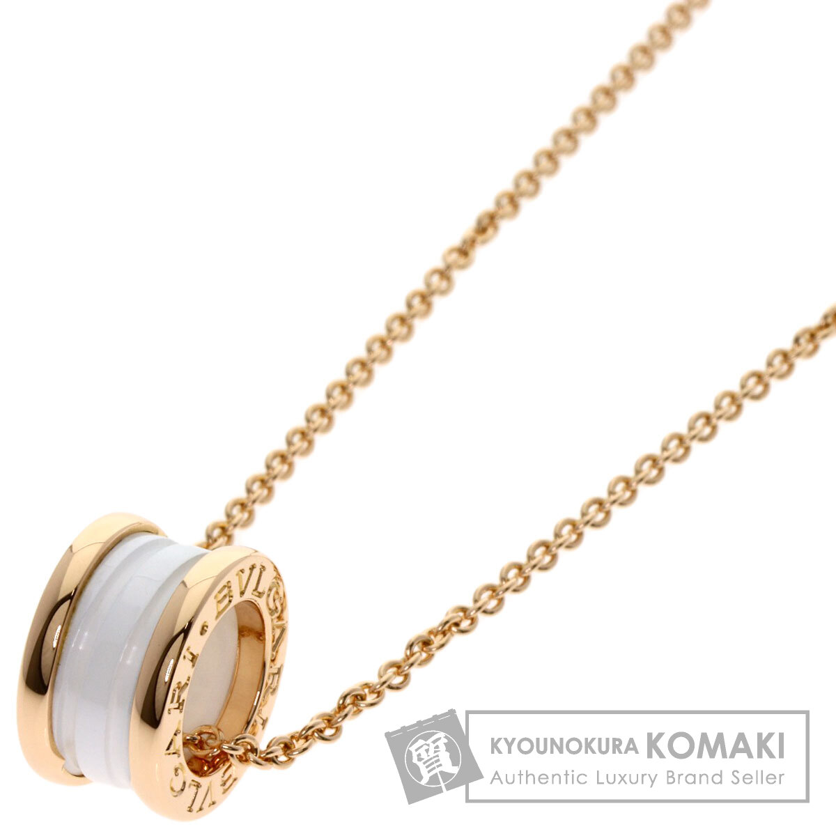 ブルガリ ネックレス B-zero1 ビーゼロワン ホワイトセラミック