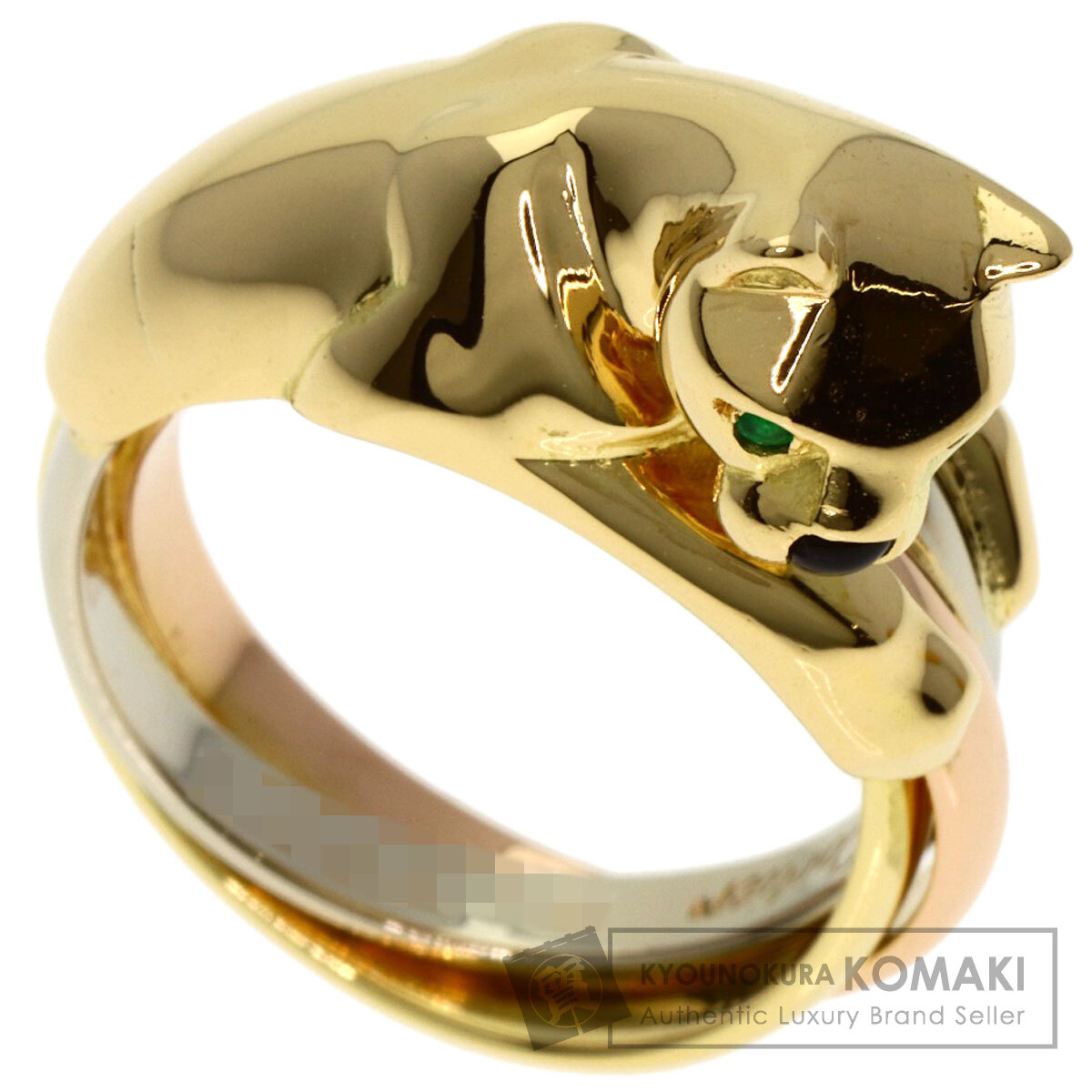 カルティエ リング・指輪 パンテール ツァボライトガーネット オニキス