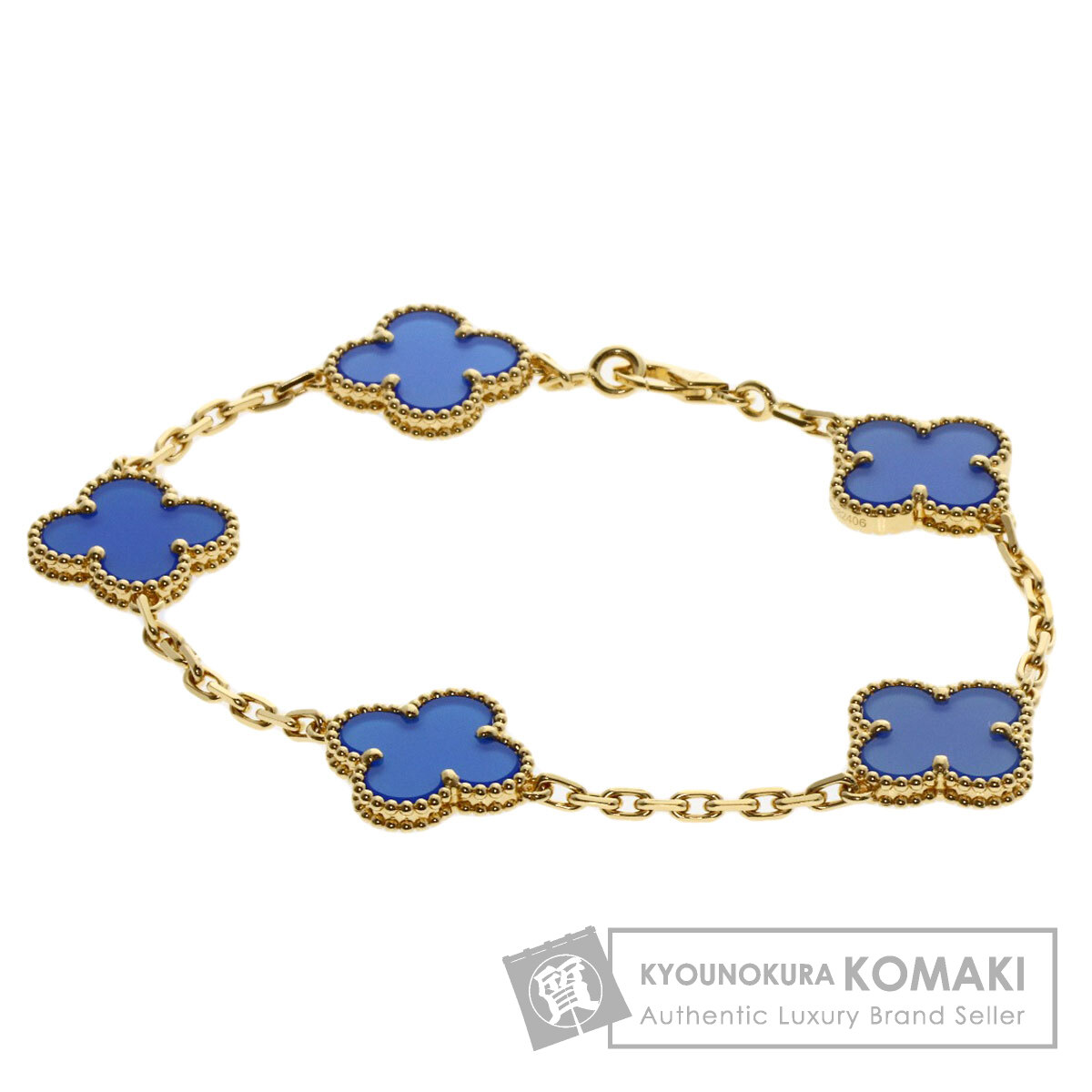 ヴァンクリーフ＆アーペル ブレスレット ヴィンテージアルハンブラ 5P アゲート