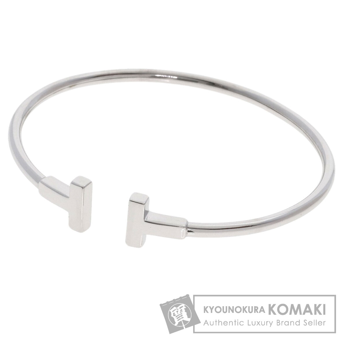ティファニー T　ワイヤー ブレスレット K18 ホワイトゴールド TIFFANY&Co. ティファニー Tワイヤー バングル ブレスレット K18