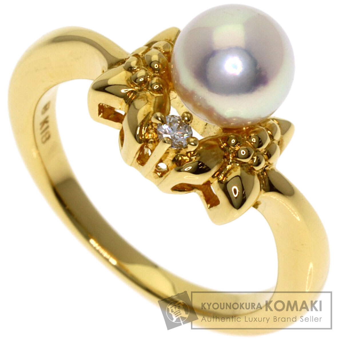 ミキモト リング・指輪 パール 真珠 ダイヤモンド