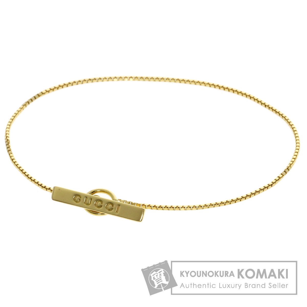 GUCCI グッチ ラリアット ブレスレット K18イエローゴールド
