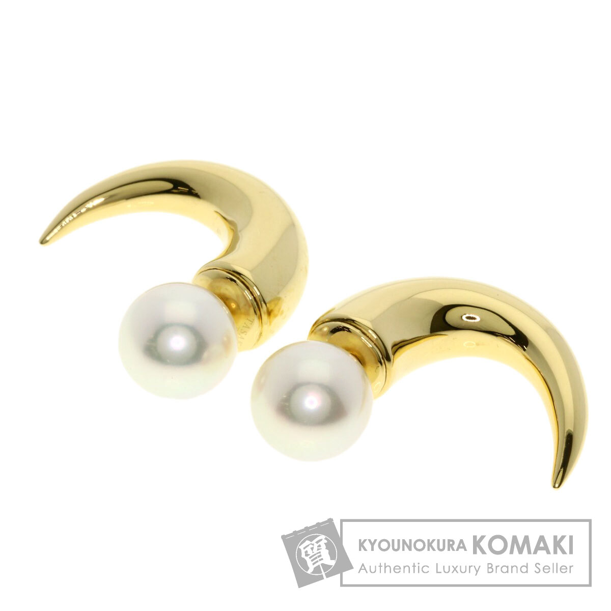 タサキ ピアス デインジャー ホーン パール 真珠