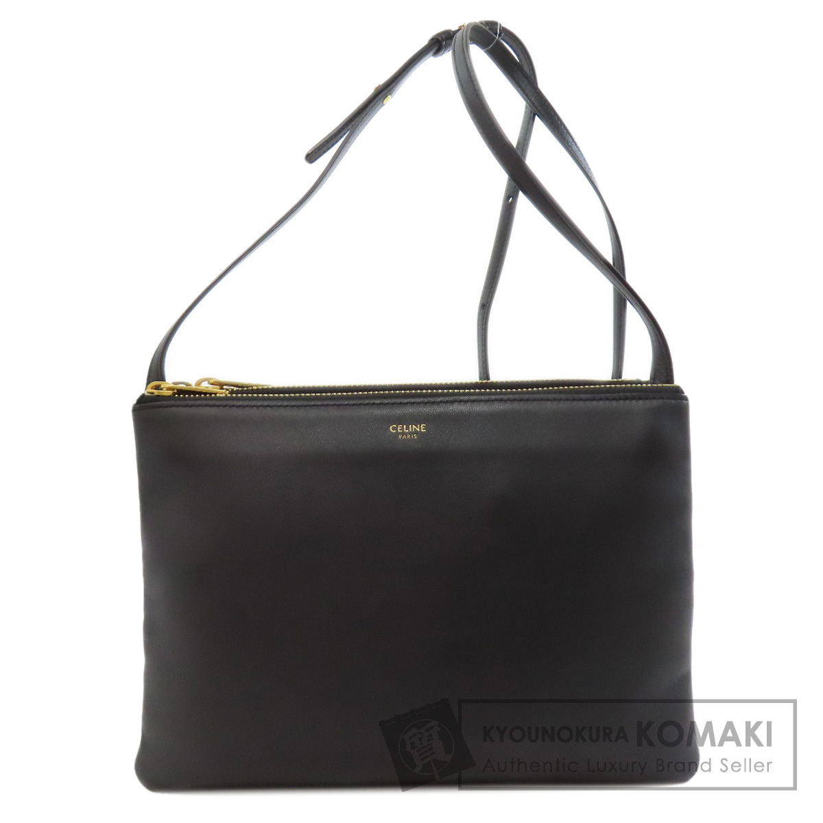 半額SALE★ セリーヌ CELINE トリオ レディース レザー ショルダーバッグ バッグ