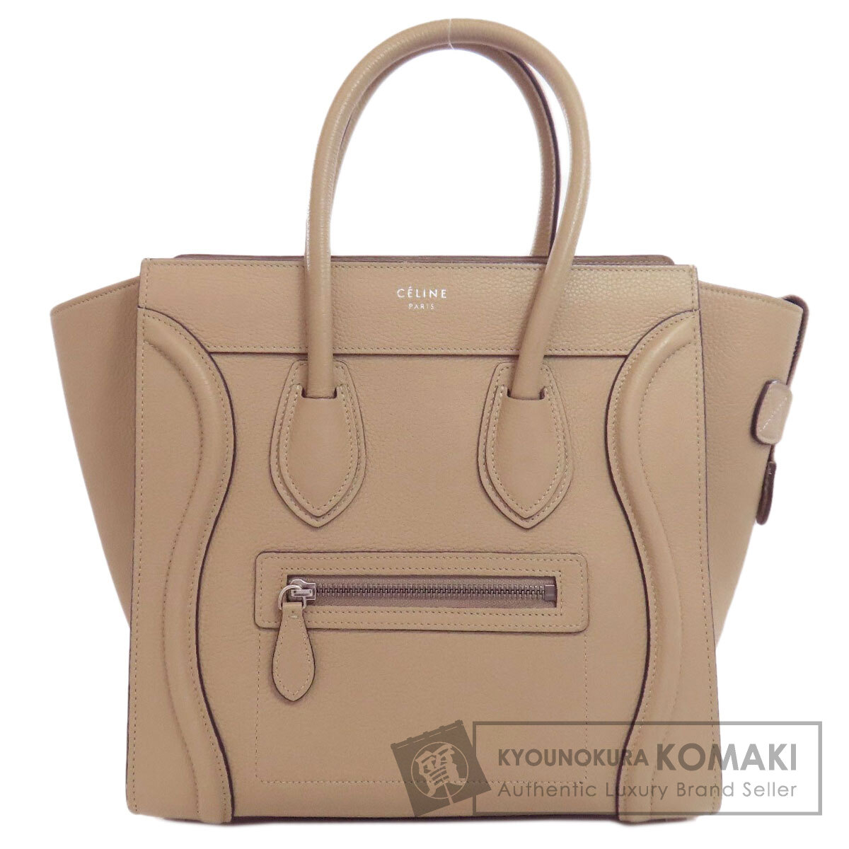 CELINE セリーヌ ラゲージ マイクロ ハンドバッグ レザー