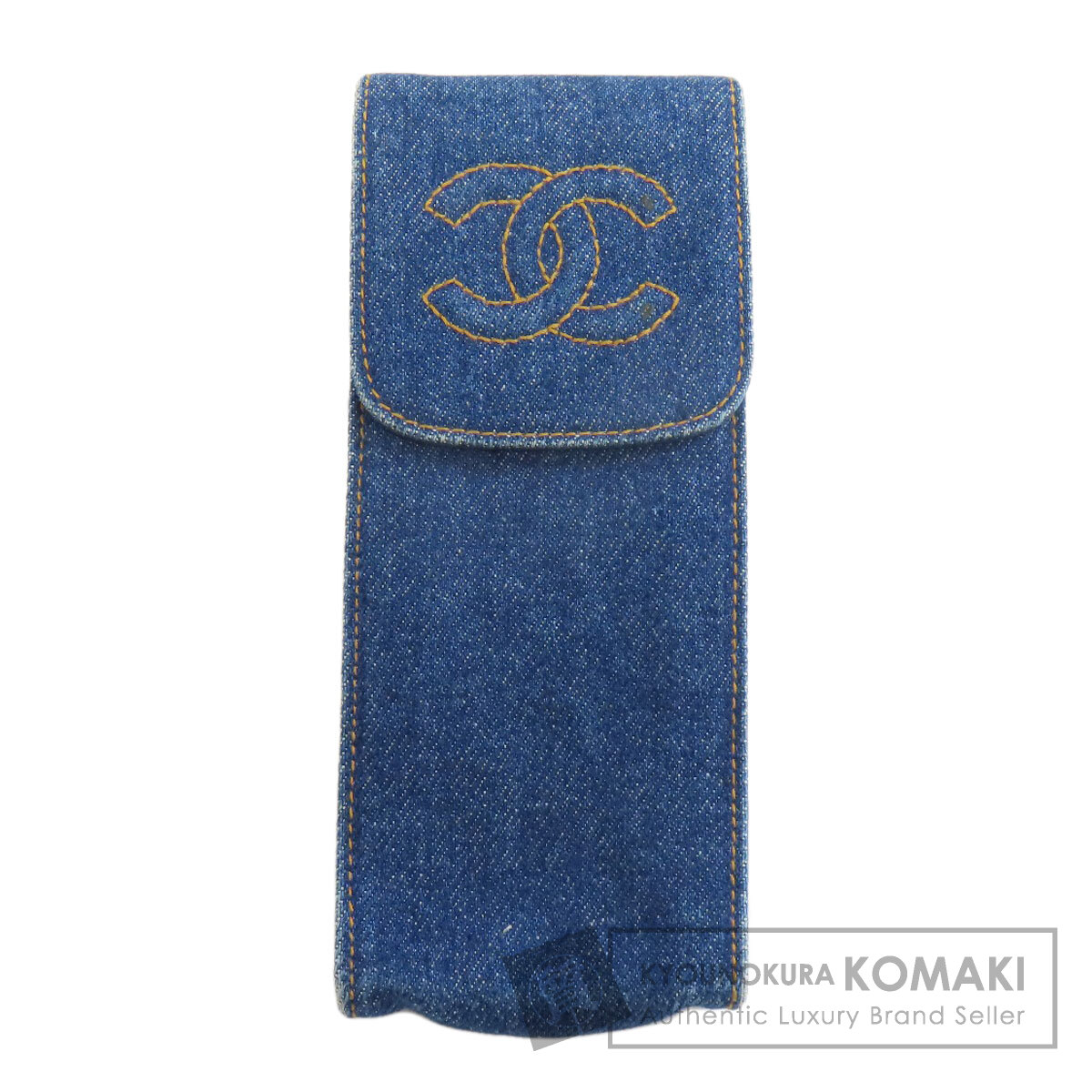 CHANEL シャネル ココマーク メガネケース デニム レディース