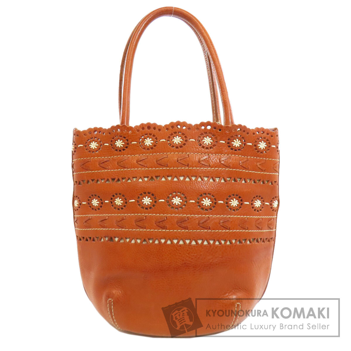 ゲンテン トートバッグ フラワーステッチ