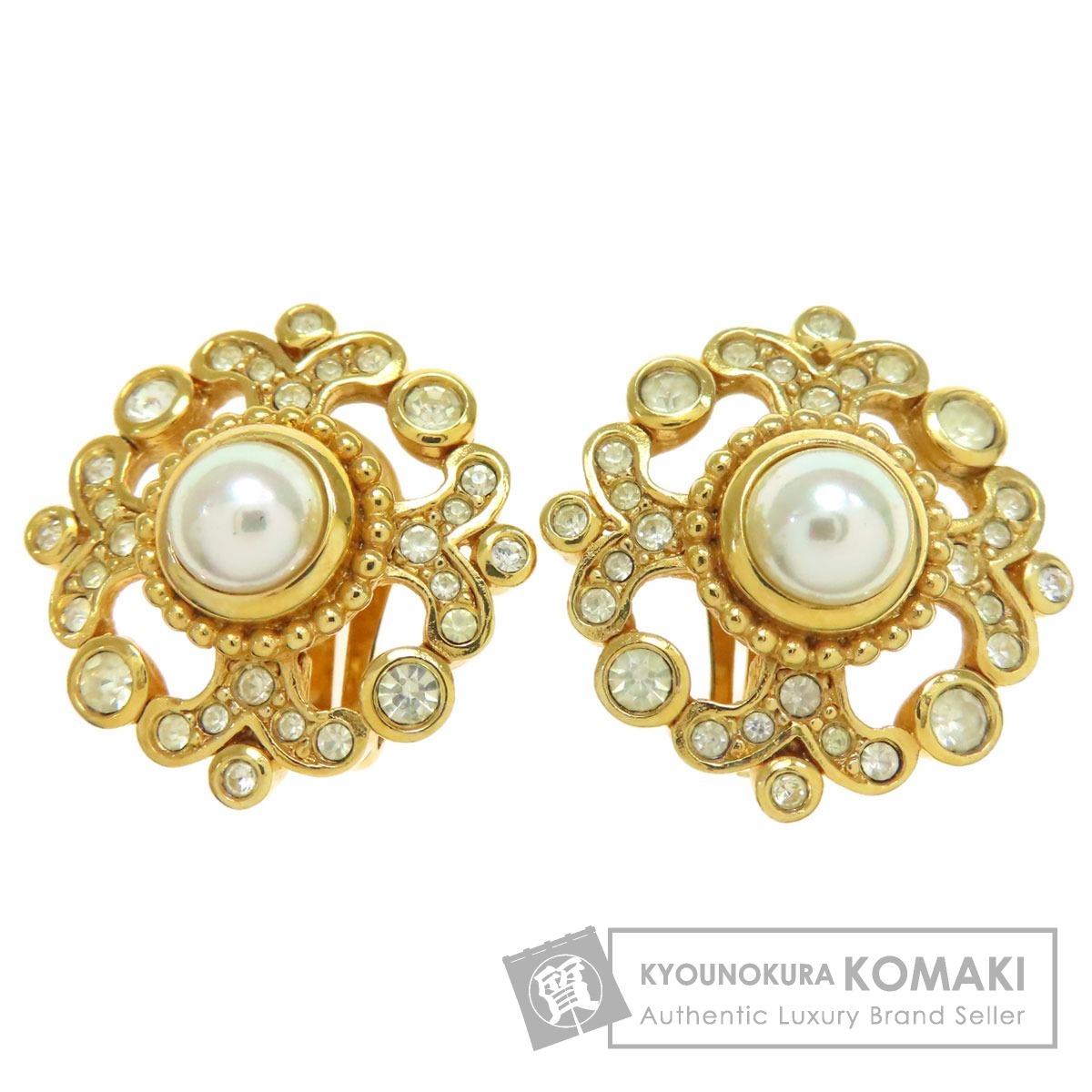 クリスチャンディオール イヤリング ビジュー フェイクパール