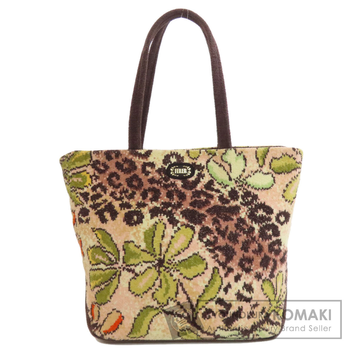 フェイラー トートバッグ フラワーモチーフ