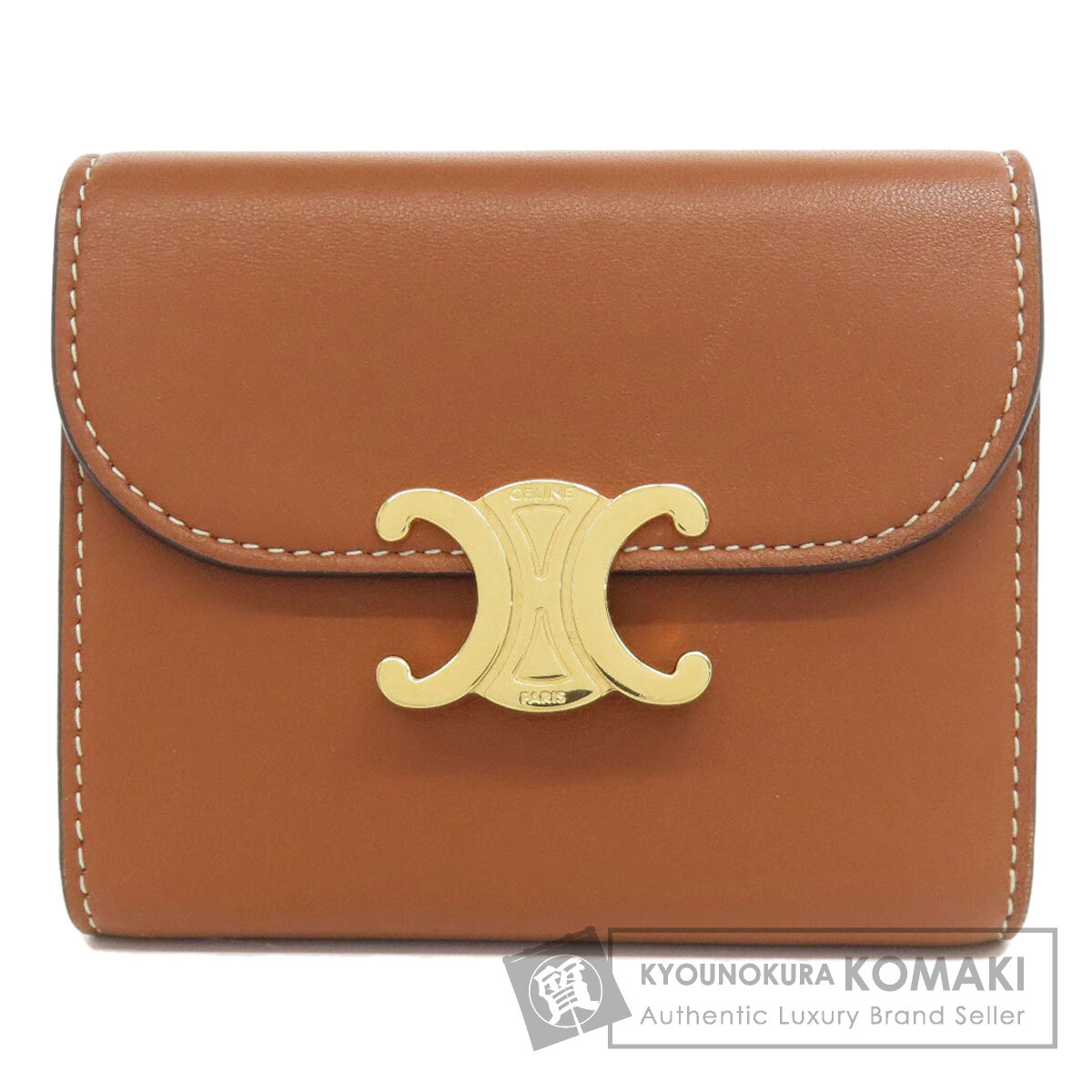 本日のみ値下げ！CELINE セリーヌトリオンフ スモール フラップウォレット CELINE セリーヌ スモール フラップウォレット トリオンフ 二